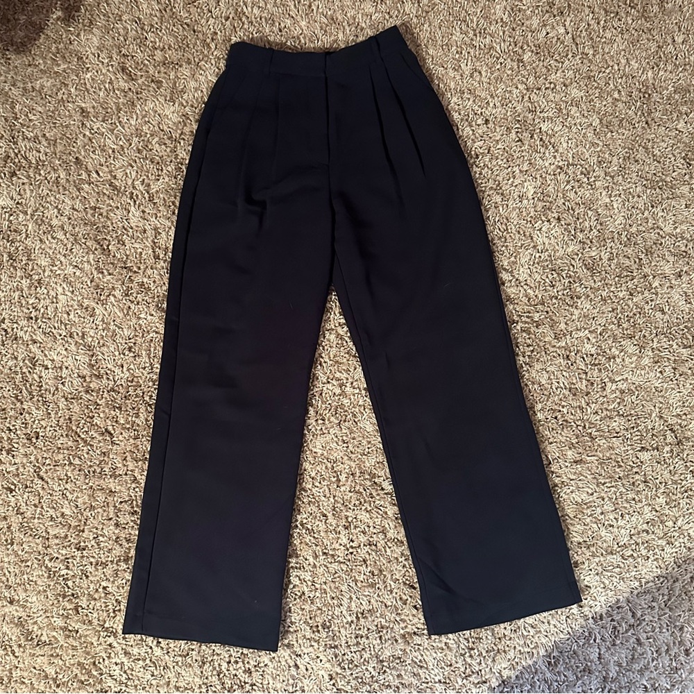 Abercrombie Navy Wide Leg Pants